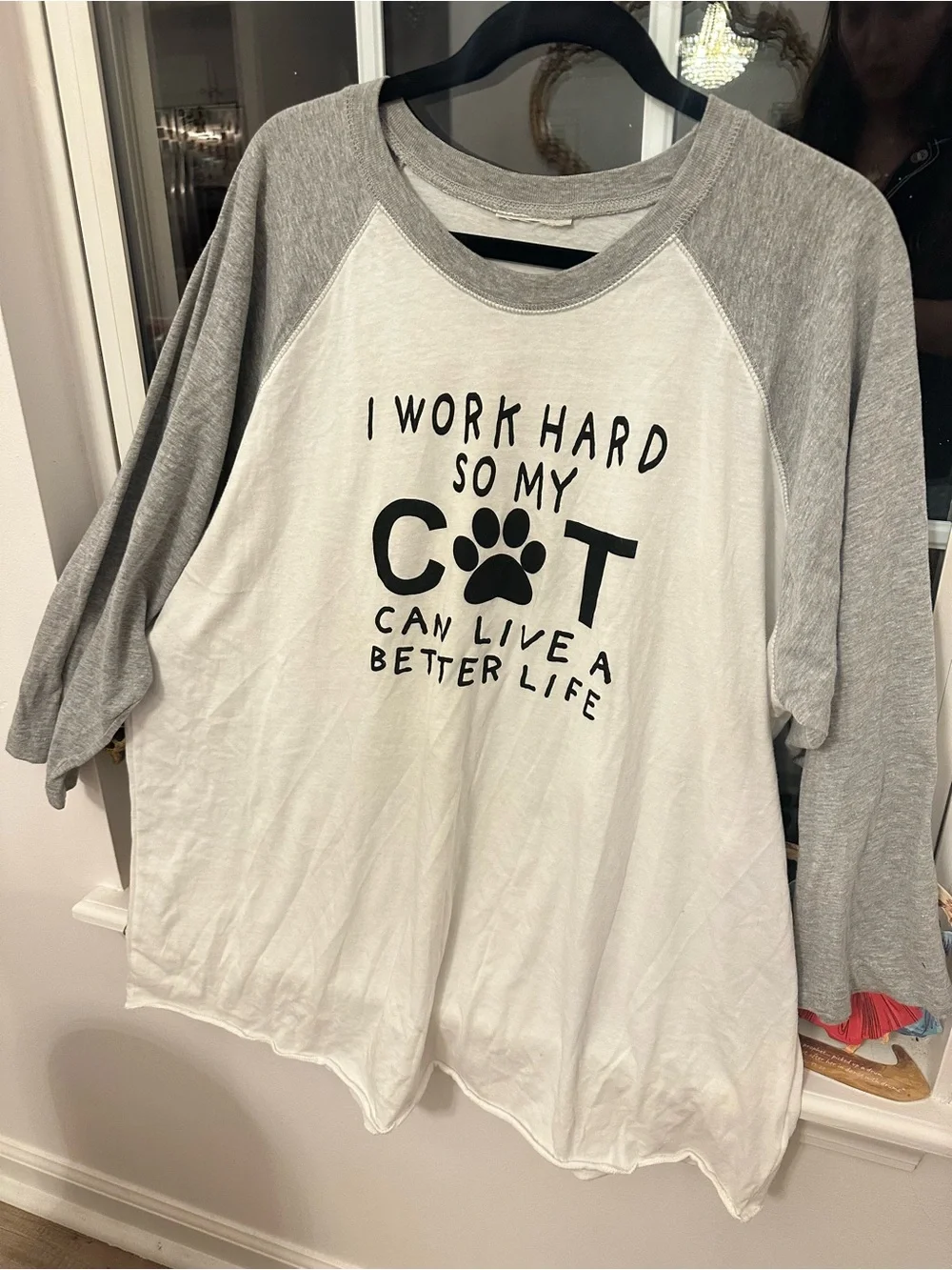 Gray & White Cat Lover Shirt
